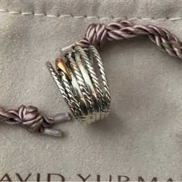 🌺🌺Gold X Crossover Ring size 8 - Picture 2 of 4